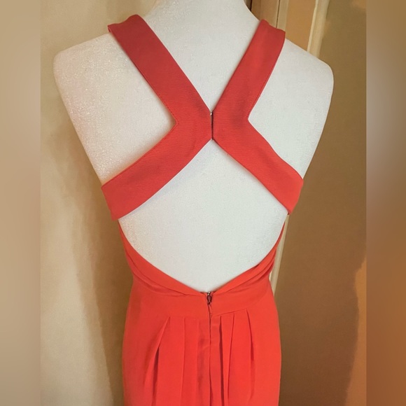 Spotlight by Warehouse NWT formal orange gown uk 8 US 4 $120 retail 58” - Picture 4 of 8